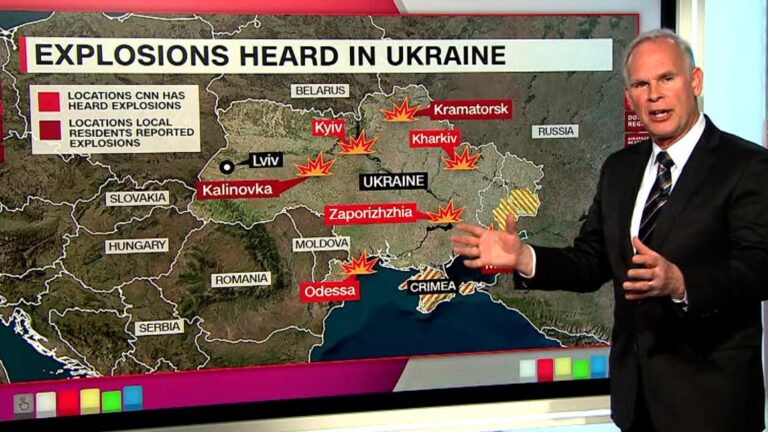 Where Ukraine has been attacked so far