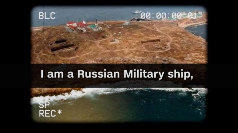 Soldiers’ defiant last words as Russian warship targets them