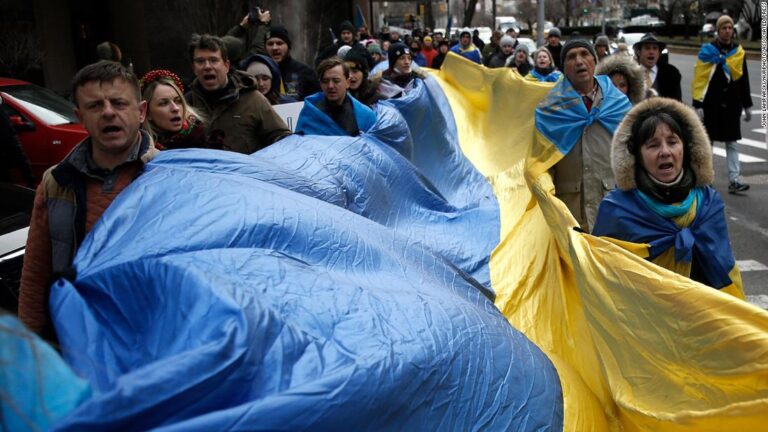 In pictures: Protests across the world show support for Ukraine