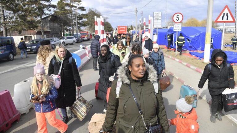 Hundreds of thousands flee Putin’s assault on Ukraine as temperatures drop