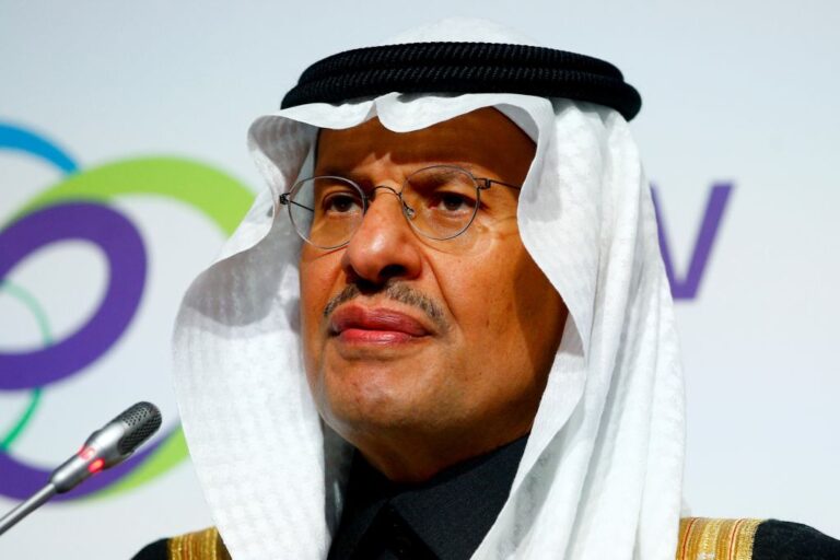 Saudi Arabia targets a 13.5m bpd capacity energy minister tells Time magazine