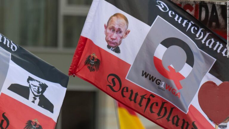 Russia and QAnon have the same false conspiracy theory about Ukraine