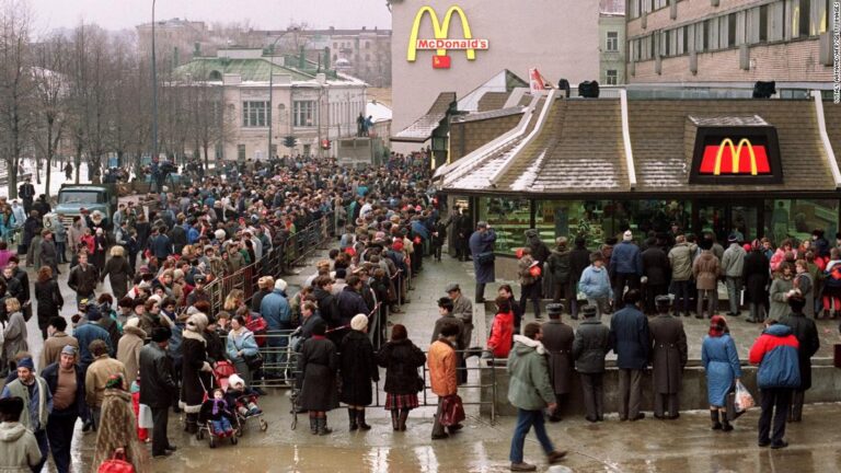 In Moscow, McDonald’s packs up, radio falls silent and the brain drain begins