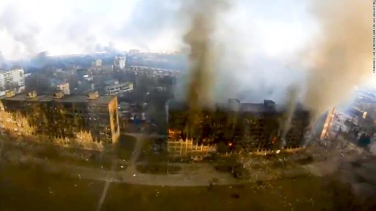 Striking drone video shows devastation in Ukraine city where 2,500 are dead