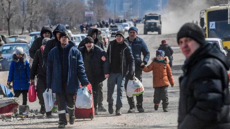 School where hundreds were believed to be sheltering bombed in Mariupol