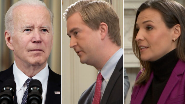 ‘I don’t care what he thinks’: Biden pushes back on reporters over Putin remark