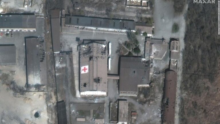 Imagery shows strikes on Red Cross warehouse in Mariupol