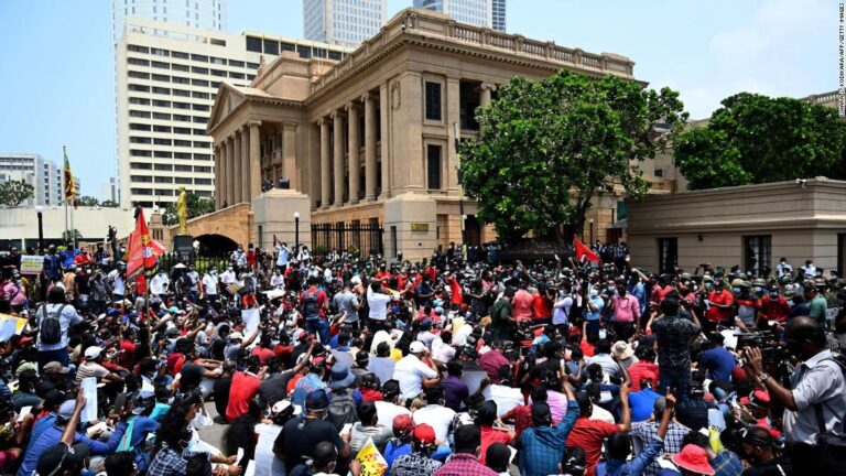 Chaotic scenes unfold in Sri Lanka over the country’s worst economic crisis in decades