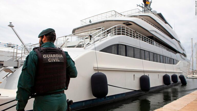 Russian oligarch’s luxury yacht seized in Spain at US’ request