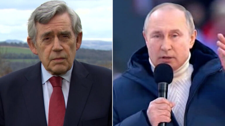 Former UK prime minister has a plan to prosecute Putin