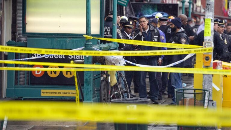 13 taken to hospitals after shooting in Brooklyn subway station