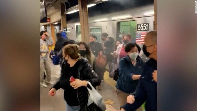 See aftermath of shooting inside Brooklyn subway station