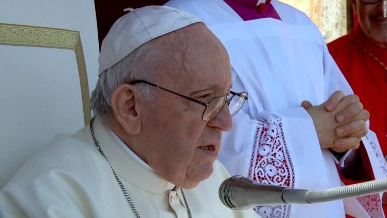 Pope Francis calls out ‘cruel and senseless war’ in Easter message