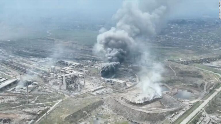 Ukrainian officials say Russian forces are bombing Mariupol’s Azovstal factory