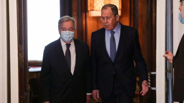 Ukraine situation is a “catalyst” for “great number of problems,” Russia’s foreign minister tells UN secretary-general