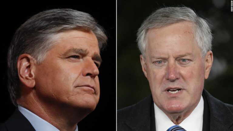 Sean Hannity’s text to Meadows said he was fed up with ‘f’ing lunatics’