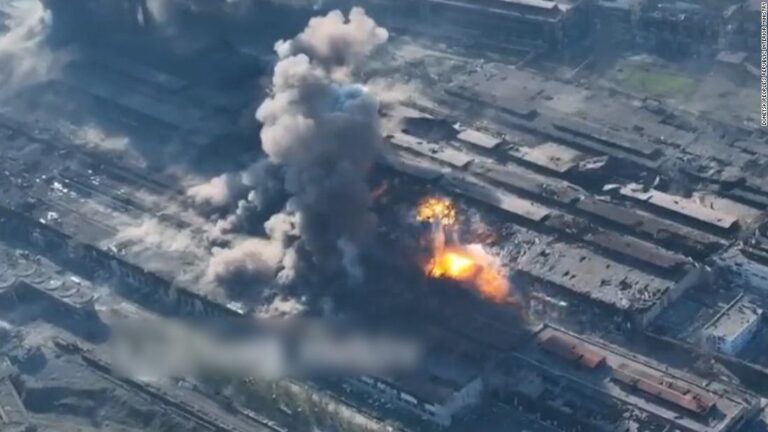 Explosions ripple across Ukrainian steel plant housing civilians
