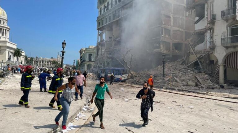 Rescuers are searching for survivors after a massive explosion destroyed a Havana hotel