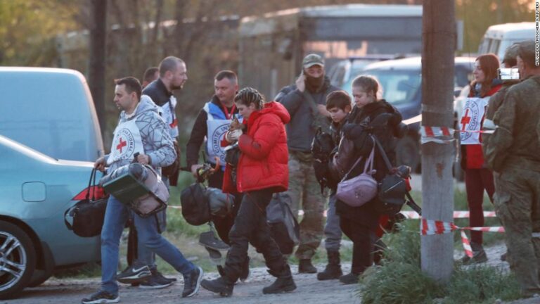 ‘All women, children and elderly’ have been evacuated from Azovstal, Ukrainian government says