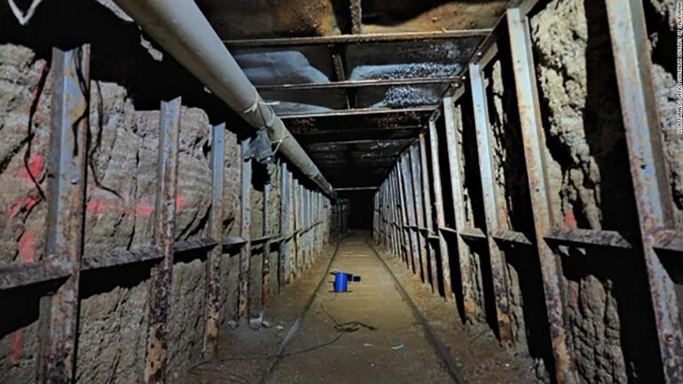 Federal agents find sophisticated tunnel under US-Mexico border and seize almost a ton of cocaine