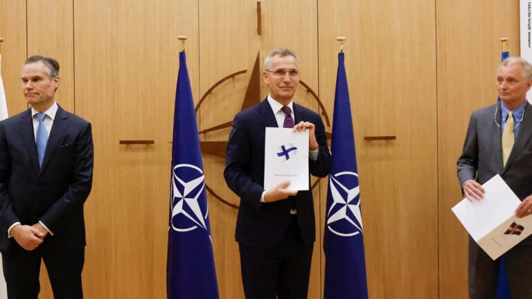 Finland and Sweden formally apply to join NATO