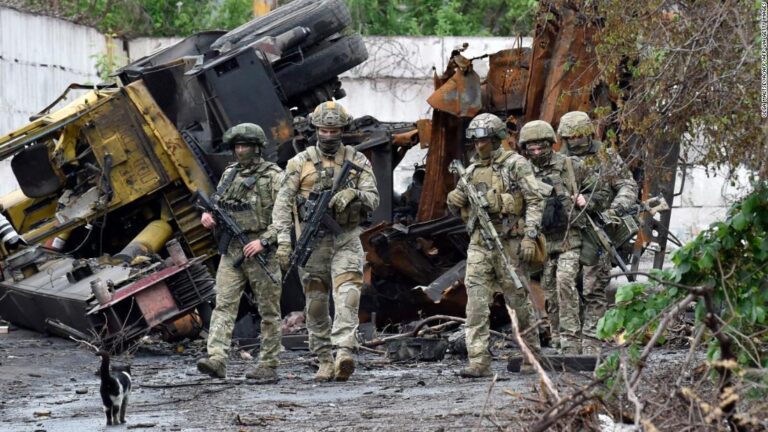 Russian forces ‘conducting an intense offensive’ to take key Ukrainian town