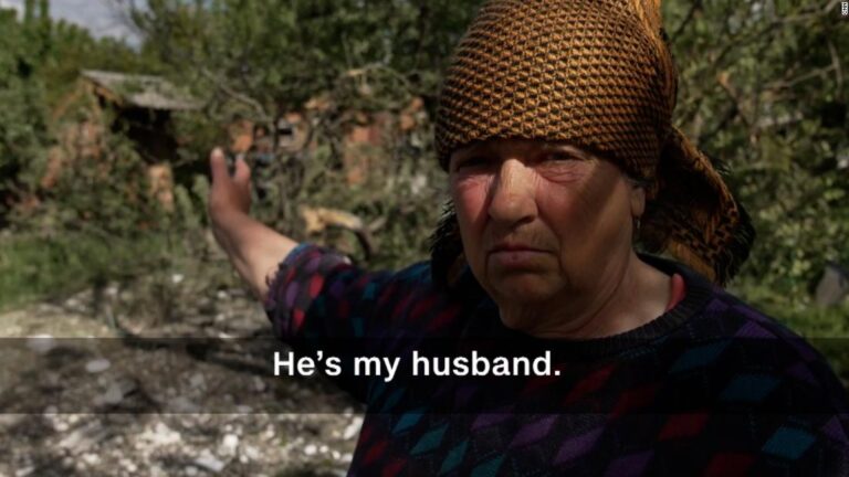‘He’s my husband’: Russian attack kills residents outside Kharkiv