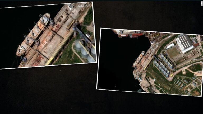 Satellite images appear to show Russia stealing Ukraine’s grain