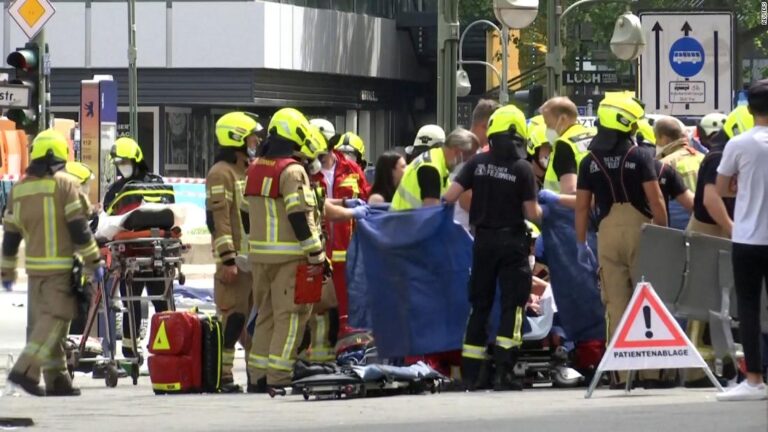One dead, 30 injured after vehicle hits crowd near Berlin church