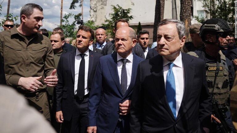 Leaders of Europe’s biggest countries on Kyiv mission to smooth tensions