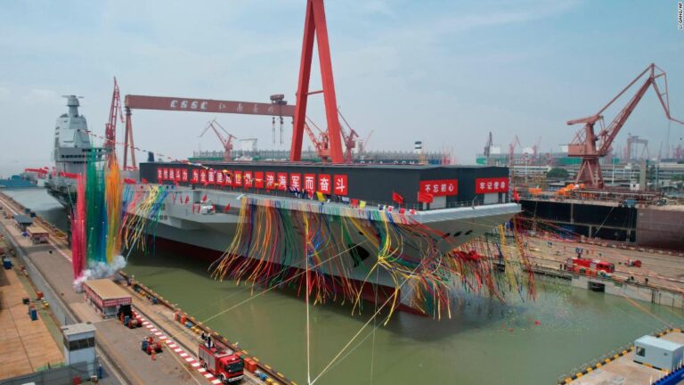 China launches its third and most advanced aircraft carrier