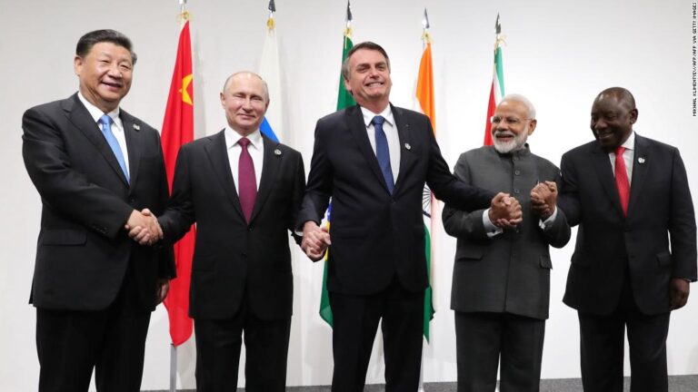 In Beijing’s BRICS summit, Putin is back on the world stage