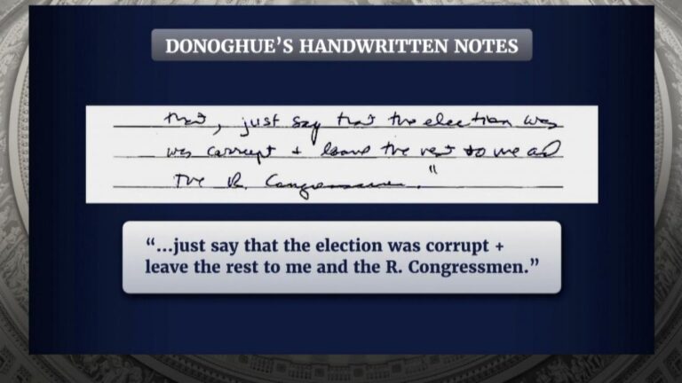 See the notes DOJ official took on Trump phone call