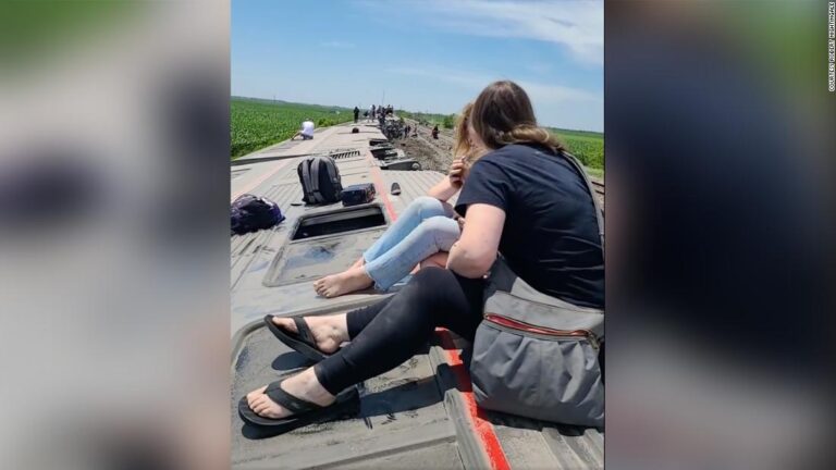 Multiple people killed when Amtrak passenger train derails in Missouri after hitting dump truck