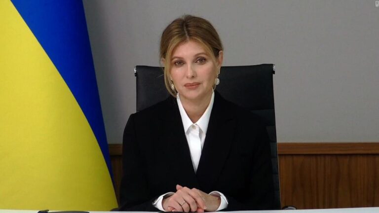 Ukraine’s first lady says her country ‘cannot see the end of our suffering’