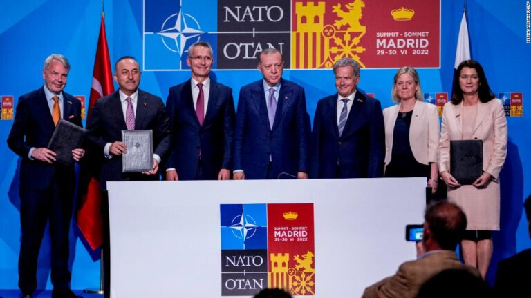 NATO formally invites Finland and Sweden to join alliance