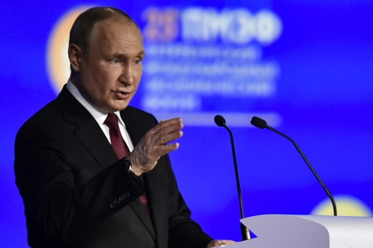 Putin asserts strong, sovereign Russia against sanctions ‘blitzkrieg’