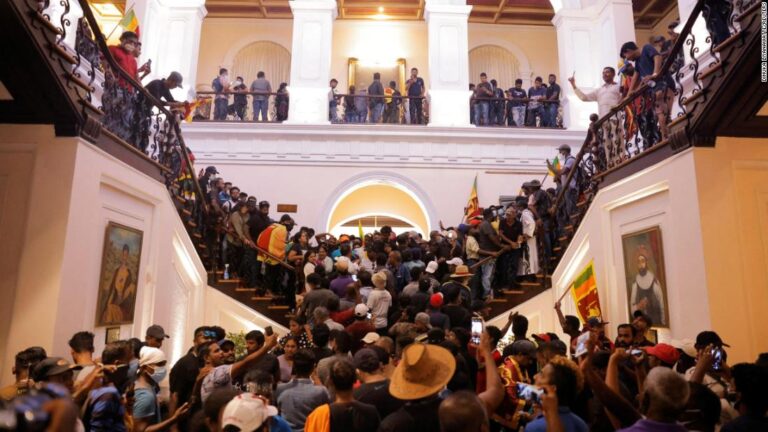In pictures: Protesters storm Sri Lankan President’s House