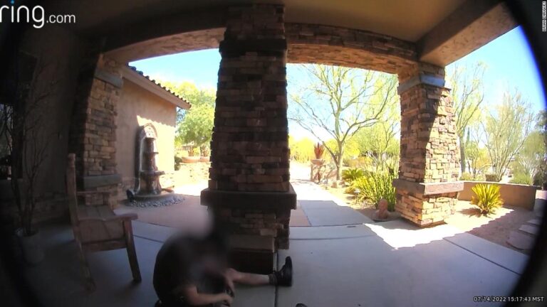 UPS driver stumbles during delivery. See what he does next