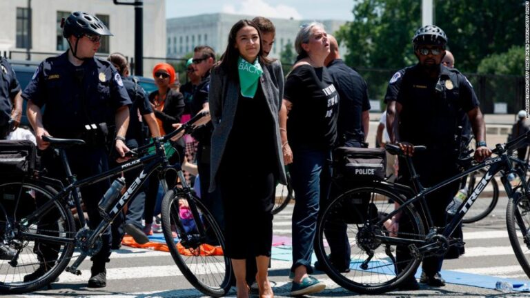 AOC, Cori Bush among those arrested at abortion rights protest