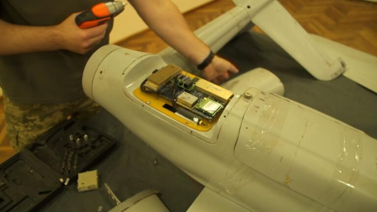 CNN gets first look at a captured Russian drone. See what was found inside