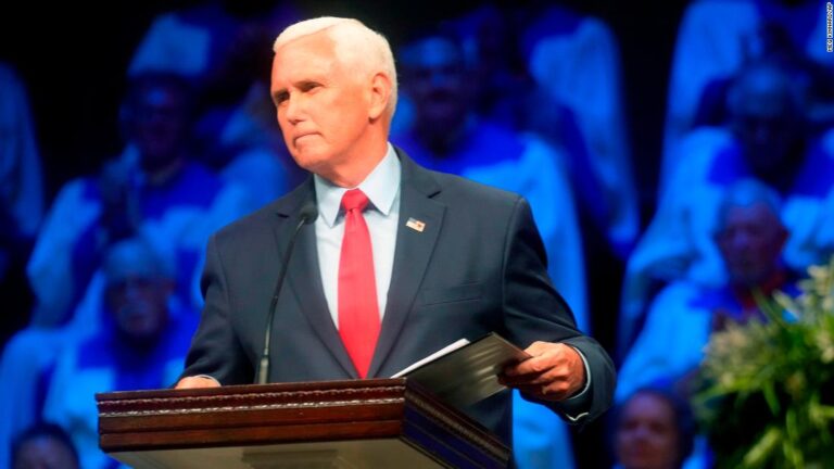Pence speech marks his latest clash with Trump