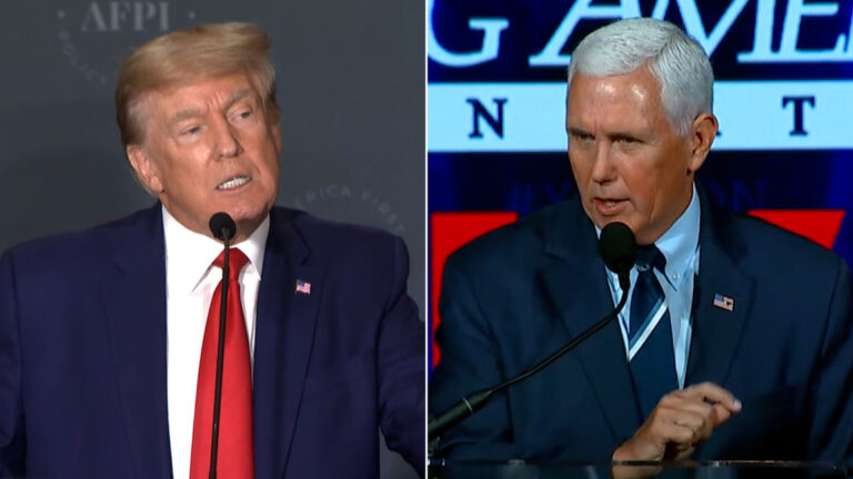 Watch Trump’s and Pence’s dueling DC speeches