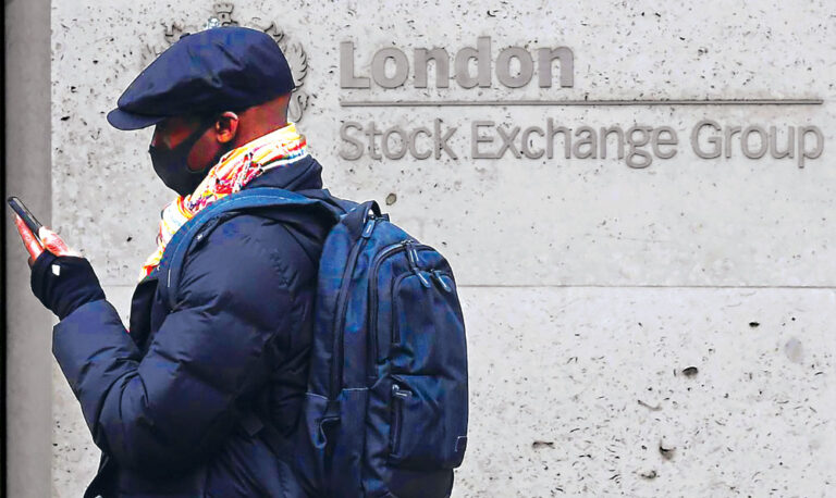 Stocks climb on recession watch; pound rallies