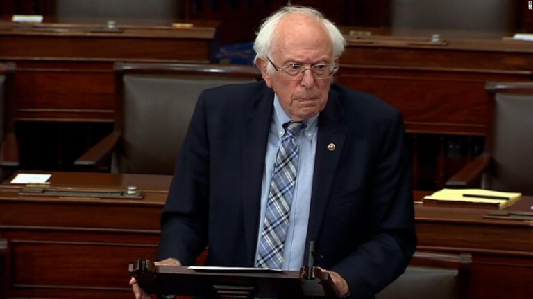 Watch Sanders criticize climate and health care bill on Senate floor
