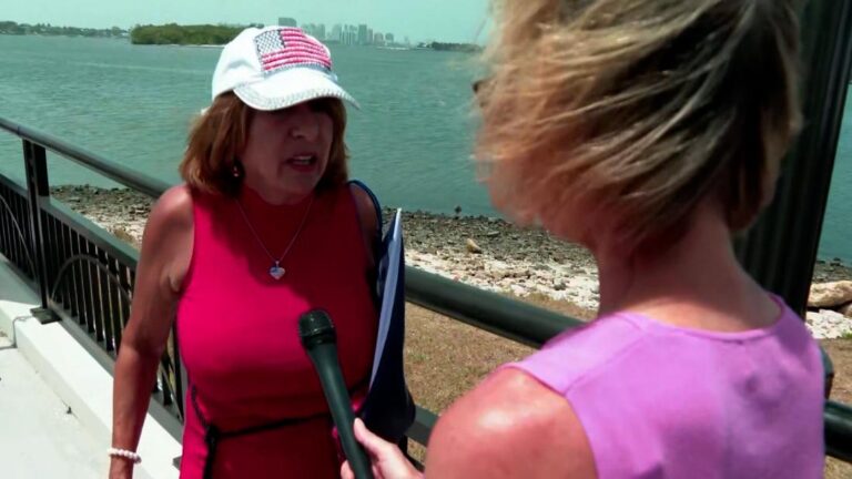 ‘Trump has never lied’: Supporter protests outside Mar-a-Lago over FBI raid