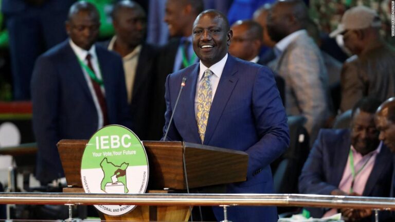 William Ruto wins Kenyan presidency as fighting breaks out over results
