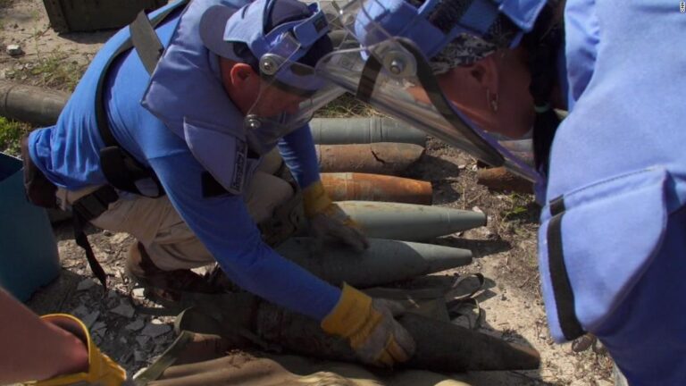 Clearing danger: Meet a team searching for unexploded bombs in Ukraine