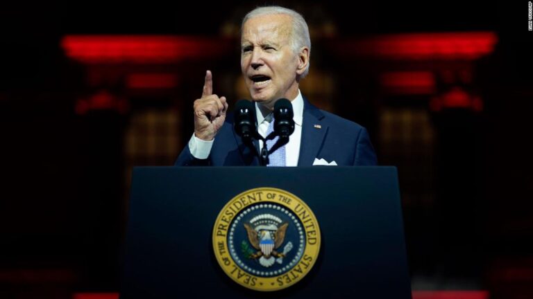 Biden says US democracy cannot survive threat of MAGA Republicans