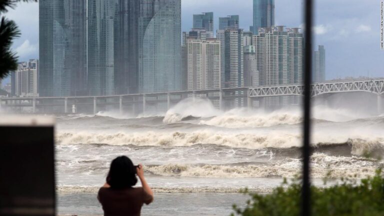 Typhoon Hinnamnor rips across South Korea’s industrial south, two dead, ten missing